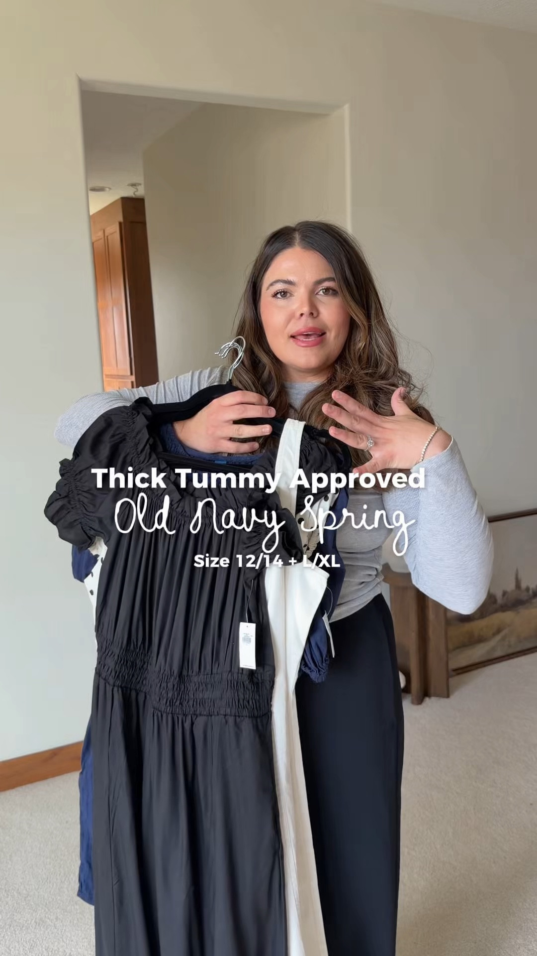 Thick tummy approved old navy spring!! Lots of dresses and cute yios 🤩 

Wearing xl in all or 14