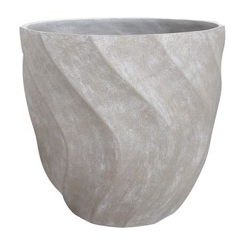 allen + roth 15-in W x 14-in H Off-white Resin Contemporary/Modern Indoor/Outdoor PlanterItem #38... | Lowe's