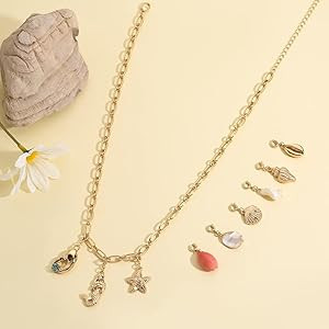 RR RAMBLING ROSE 14K Gold Plated DIY Fruit Necklace， For Women Girls Cute Summer Tropical Fruit... | Amazon (US)