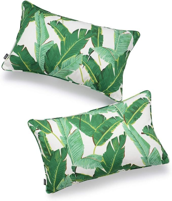 Hofdeco Tropical Indoor Outdoor Indoor Outdoor Pillow Cover ONLY, Water Resistant for Patio Loung... | Amazon (US)