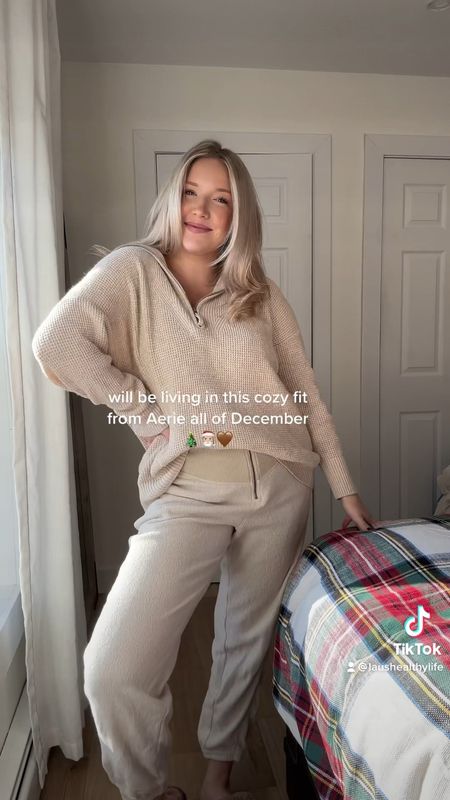 Perfect cozy winter outfit from Aerie! 

Postpartum / postpartum style / bump friendly 

#LTKbump #LTKSeasonal #LTKGiftGuide