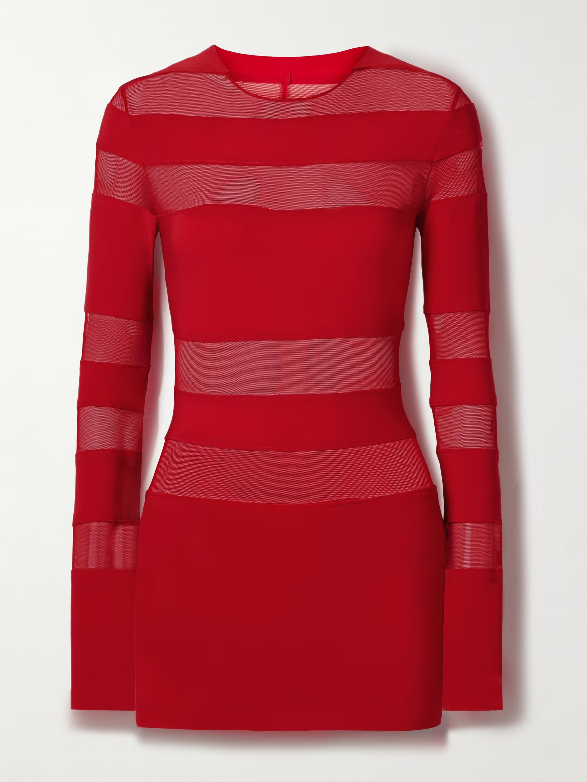 Pickleball mesh-paneled stretch-jersey mini dress | NET-A-PORTER (US)