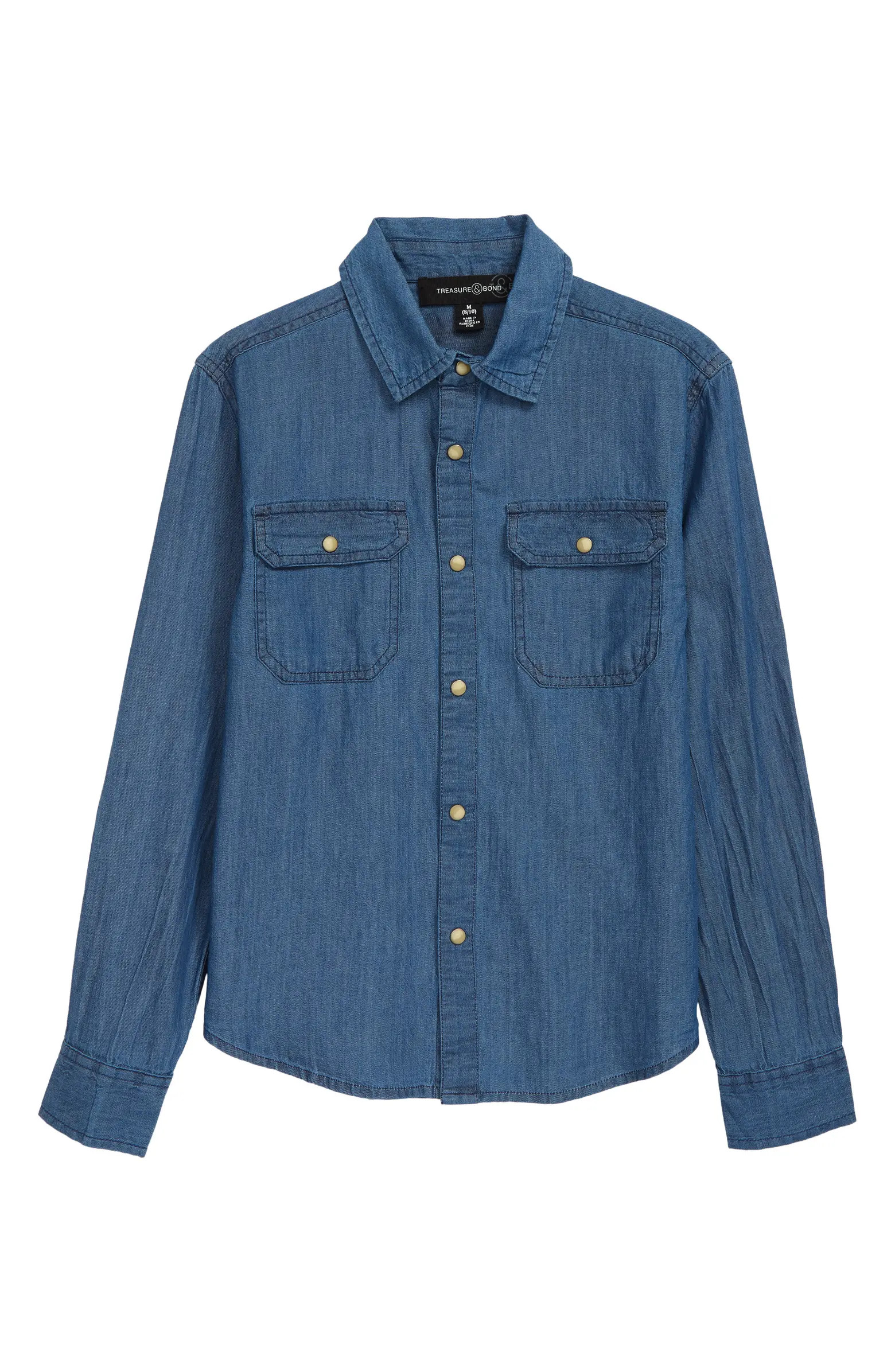 Kids' Cotton Utility Shirt | Nordstrom