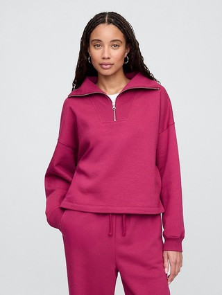 Oversized Quarter-Zip Sweatshirt | Gap Factory