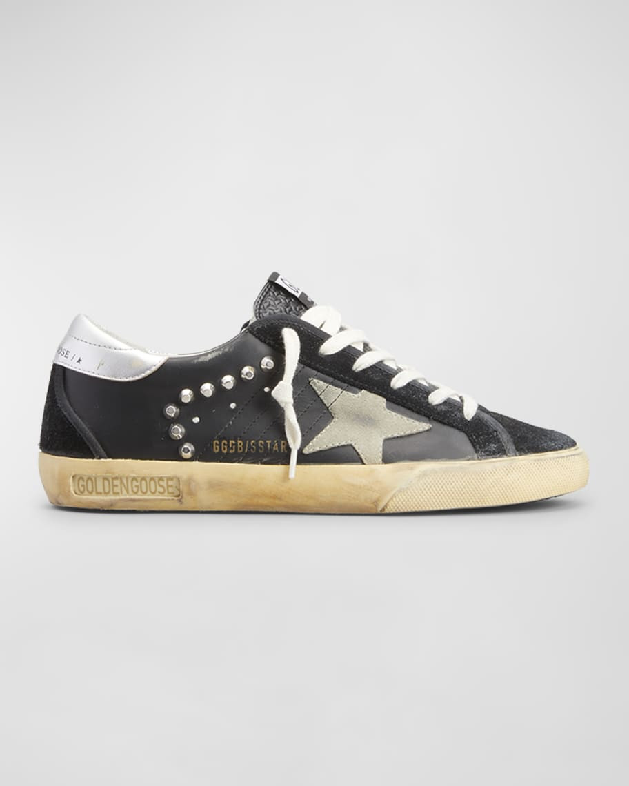 Superstar Stud Suede Low-Top Sneakers | Neiman Marcus