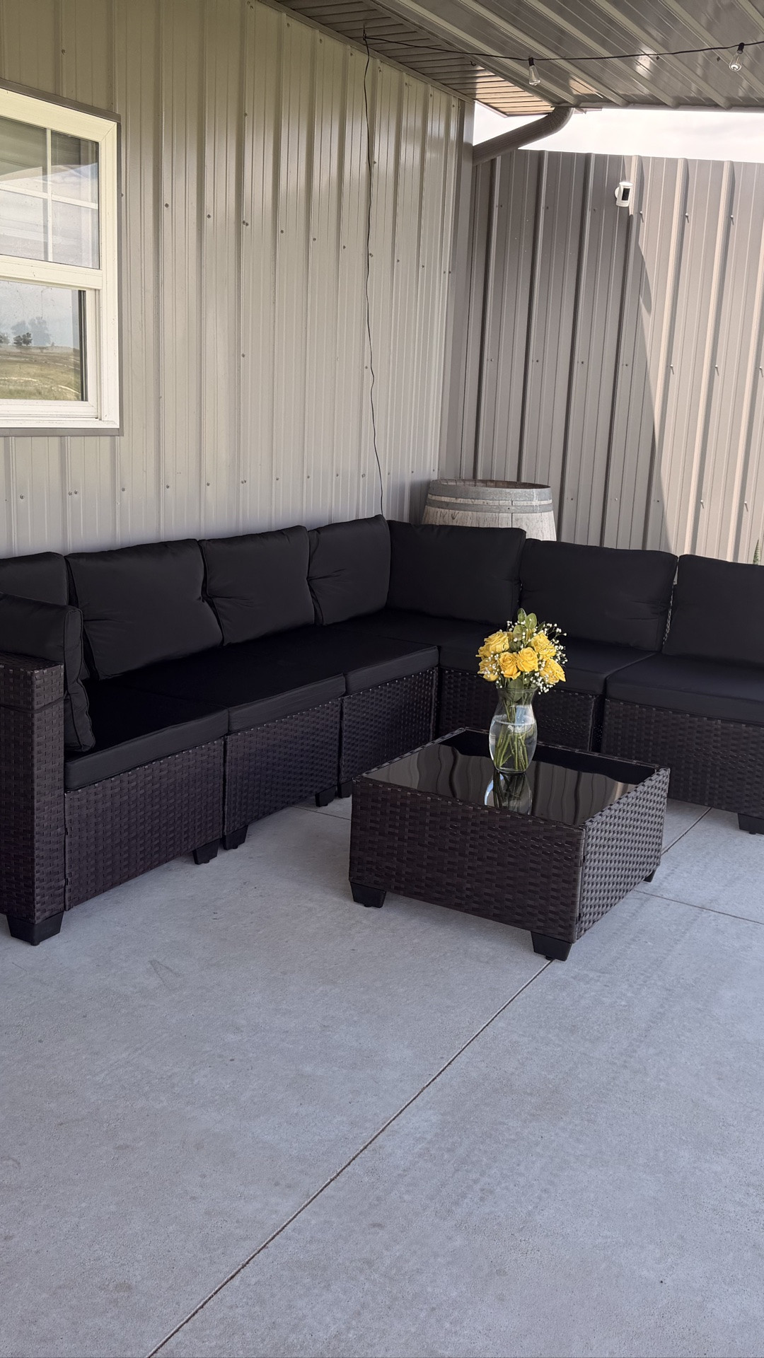 This was supposed to be a two-person job… but apparently I identify as two people. 😂

Putting this together by myself was definitely a workout. Between the rain and doing it solo, it took me about a day and a half… but I’d do it all over again because LOOK. AT. HER. 😍🖤

Now someone tell me why I thought building a 7-piece sectional by myself was a good idea. 🤣

#LTKdayinmylife #LTKHome #LTKSaleAlert