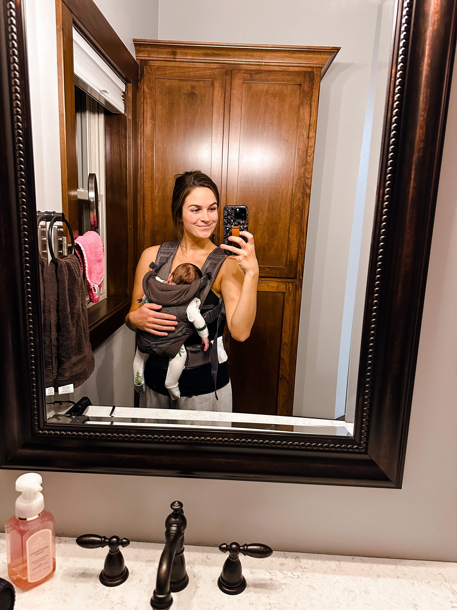 I will forever swear by this carrier🙌🏻 easy to get on & put her in FAST 

#LTKkids #LTKbaby