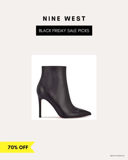 The most comfortable stiletto heeled booties from Nine West are on major sale - 70% and under $60 with code NWBF22! These are my go to night out boots and surprisingly not uncomfortable at all! 

#LTKCyberweek #LTKSeasonal #LTKshoecrush