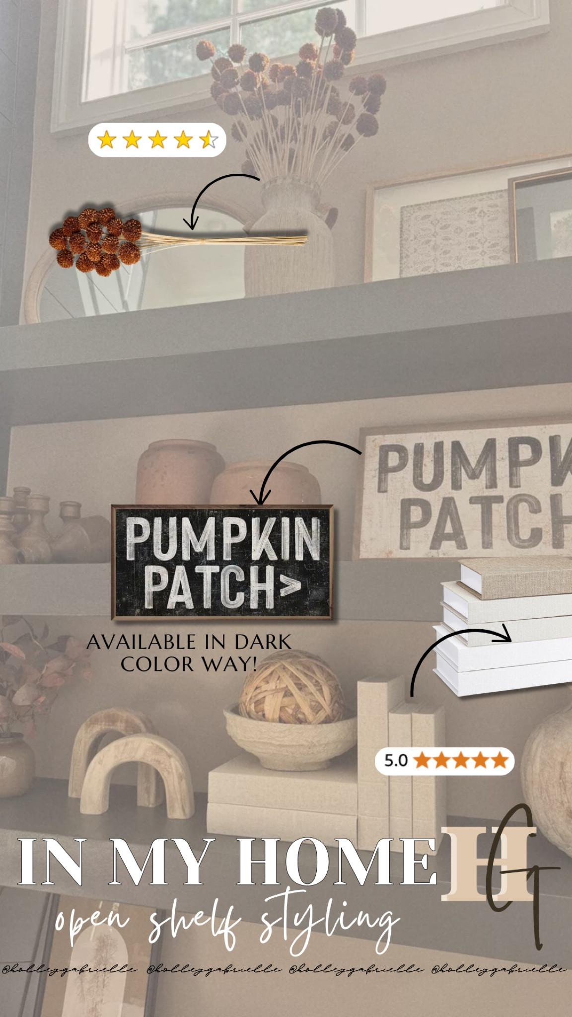 Fall decor🤎🍂🙌🏽🎃 gimme all the cozy, warm & neutrals! Linked everything I could!
Things not linked 👇🏼
*top left mirror is old from Kirklands, top rustic vase is Home Goods, top right print is Kirklands!*

*middle shelf burnt orange vases are old from Target, basket weave ball is old from Kirklands*

Home / fall decorating / neutrals / cozy home / target / amazon / inspo / home design / style / autumn / shelf inspo / Holley Gabrielle / fall home / modern / vintage 

#LTKHome #LTKSeasonal #LTKStyleTip