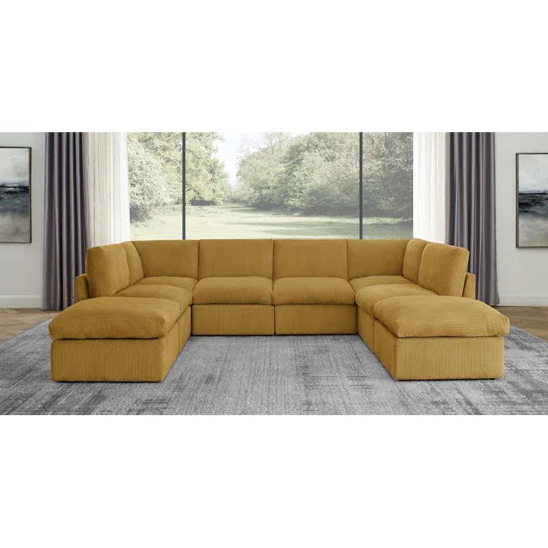 Arvill 8 - Piece Upholstered Sectional | Wayfair North America