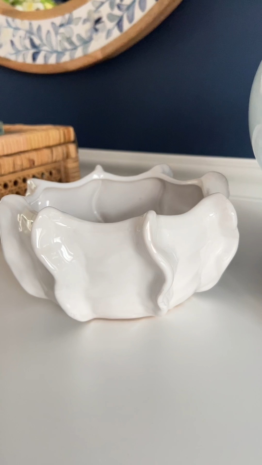 Catch a wave of style with this beautiful decorative bowl from Amazon for your next table centerpiece!
Entryway decor, trinket organization, decor inspo, affordable finds, nautical style, bedroom styling, coastal vibe, beach lover

#LTKSeasonal #LTKHome #LTKFindsUnder50