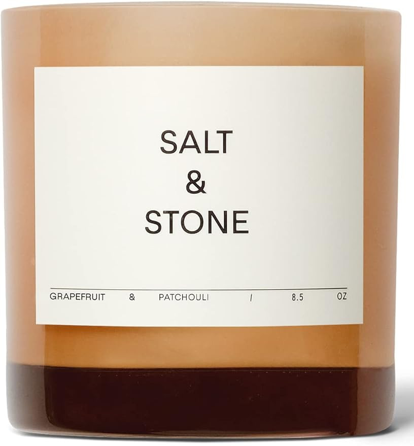 SALT & STONE - Grapefruit & Patchouli Scented Candle. Made with Natural Coconut and Soy Blend Wax... | Amazon (US)