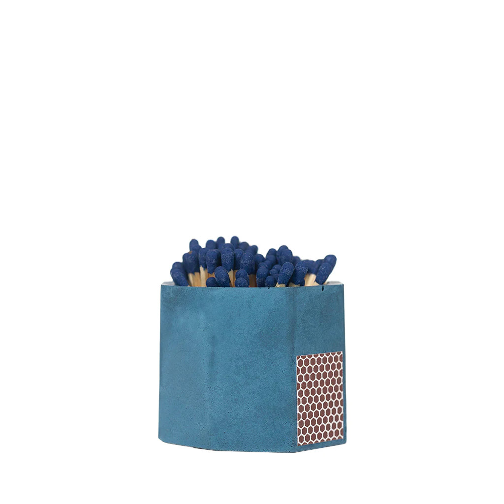 Navy Match Holder with Matches | Blue Print