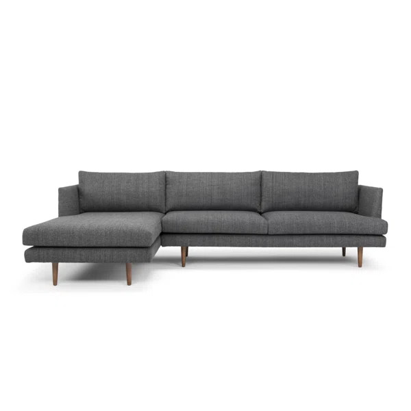 Breanna 112'' Polyester Blend Stationary Sofa & Chaise Sectional | Wayfair North America