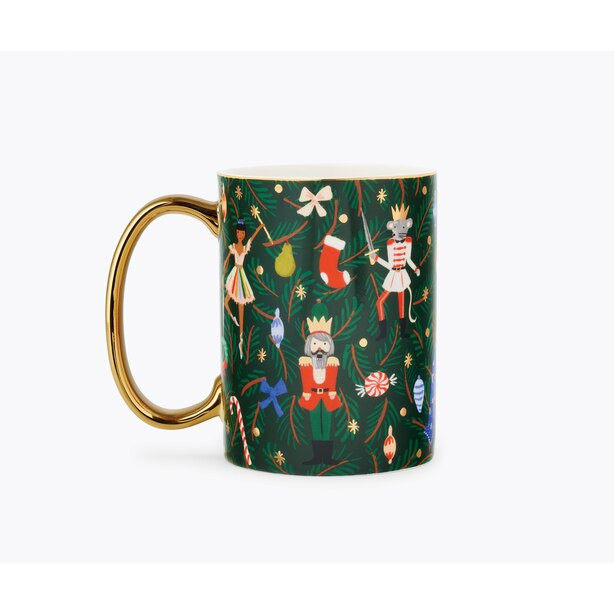 Porcelain Mug, Evergreen Nutcracker | Indigo (CA)