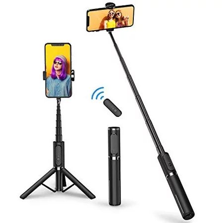 ATUMTEK Selfie Stick Tripod, Extendable 3 in 1 Aluminum Bluetooth Selfie Stick with Wireless Remote  | Walmart (US)