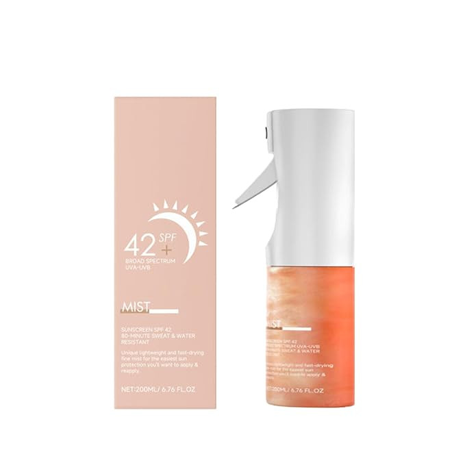 Sunscreen Body Glow Oil,Body Shimmer Sunscreen,SPF 42 Broad Spectrum,Waterproof, Lightweight, Wat... | Amazon (US)