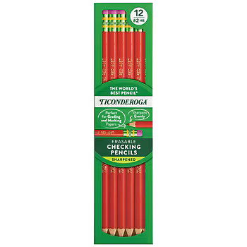 Ticonderoga Colored Pencils, Carmine Red, Dozen (14259) | Staples | Staples