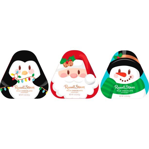 Russell Stover Holiday Theme Shaped Gift Box, 1.5 oz. (3 pieces) - Walmart.com | Walmart (US)