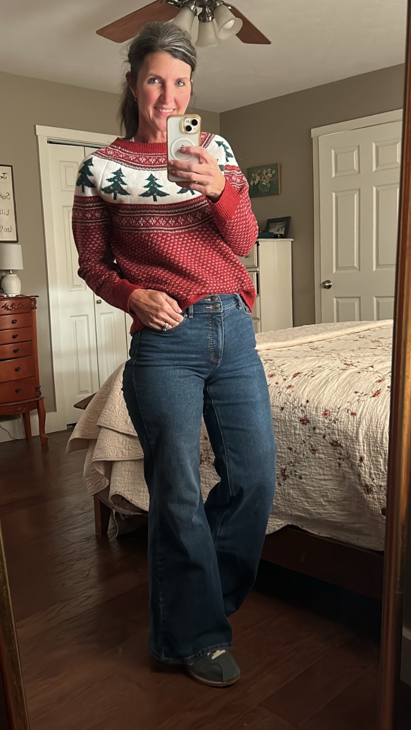 The cutest holiday fair isle sweater from Walmart! 

#LTKOver40 #LTKSeasonal #LTKHoliday