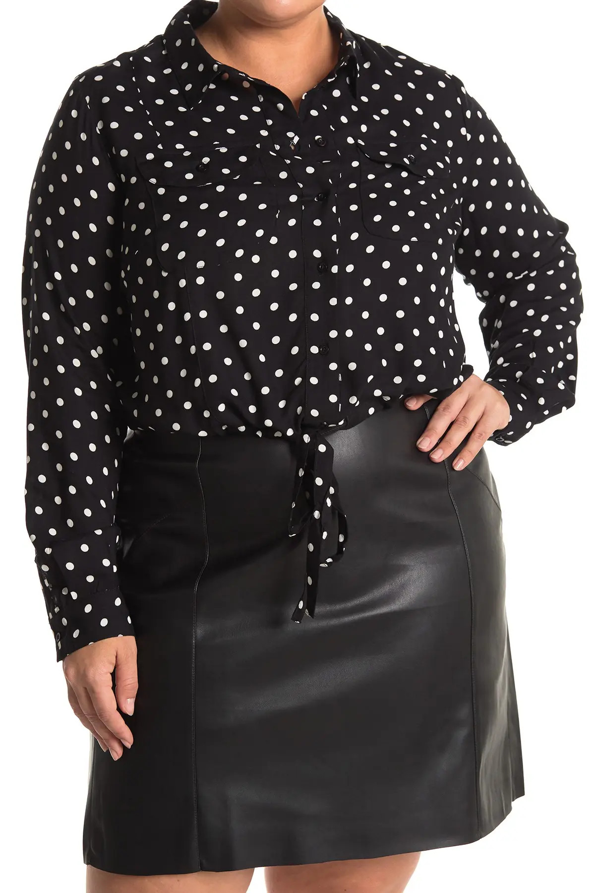 VERO MODA Long Sleeve Polka Dot Blouse at Nordstrom Rack | Hautelook