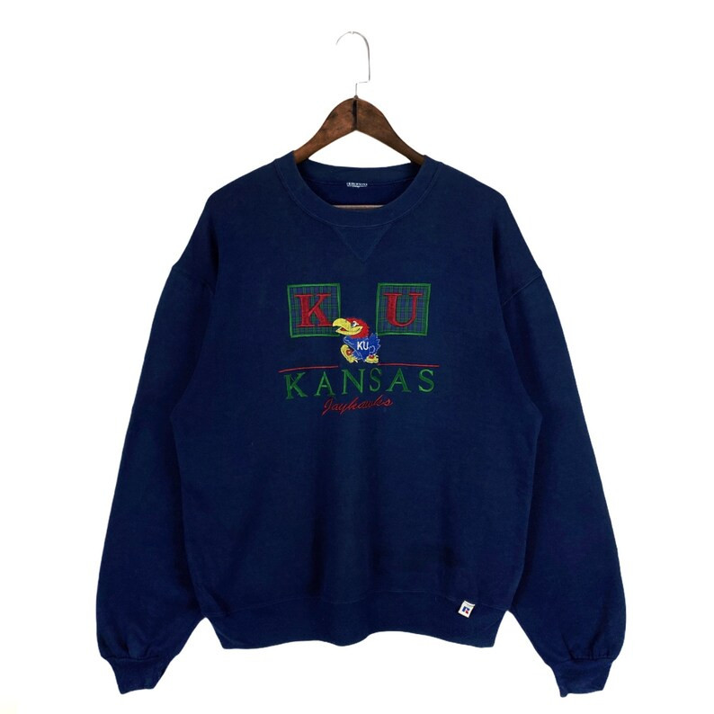Vintage 90s Kansas University Jayhawks Sweatshirt Crewneck - Etsy | Etsy (US)