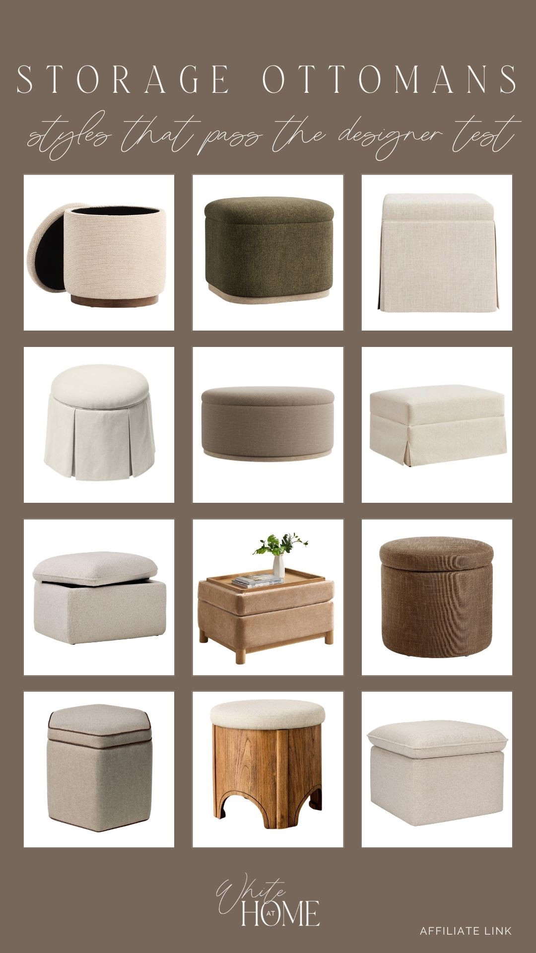 Why not have an ottoman that’s beautiful but also provides functionality?! I’ve rounded up some beautiful storage ottoman options that pass the designer test! 

#LTKHome