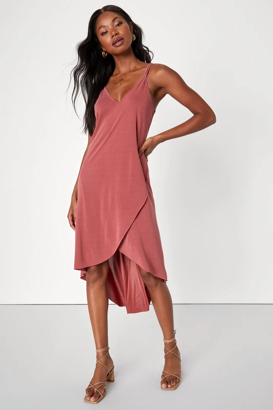 Mood and Melody Washed Red High-Low Dress | Lulus (US)