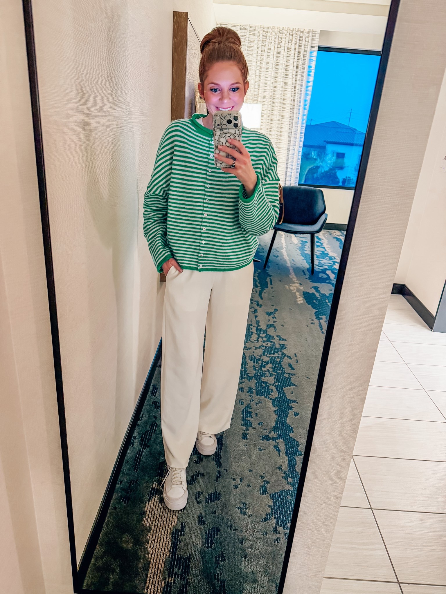 Aritzia pants size XS and cardigan sized up to a medium 

#LTKgrwm #LTKSeasonal #LTKootd