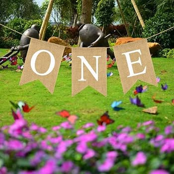 Banner for Nursery Decor First Birthday Party Rustic Theme Decoration for boy or Girl，1st Birth... | Amazon (US)