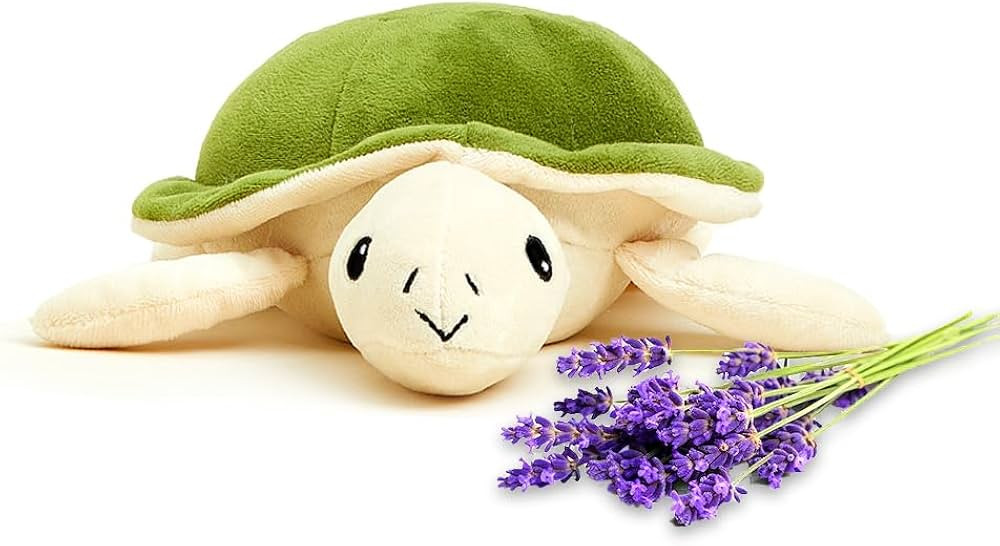 Warmies Junior Microwavable & Weighted Stuffed Animals, Turtle - Heated Stuffed Animal Plushie fo... | Amazon (US)