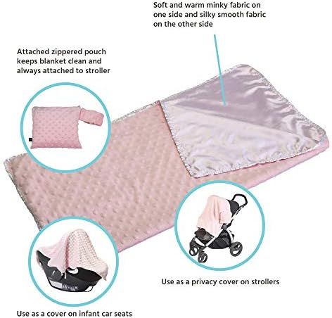 J.L. Childress Cuddle 'N Cover Stroller Blanket, Pink | Amazon (US)