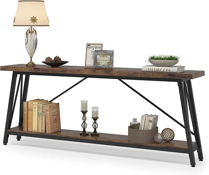 Tribesigns 70.9 Inches Extra Long Sofa Table Behind Couch, Industrial Entry Console Table for Hal... | Amazon (US)