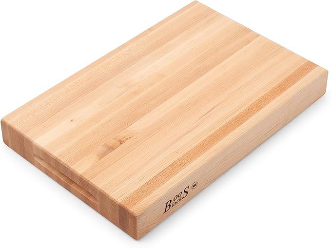 John Boos Block RA01 Maple Wood Edge Grain Reversible Cutting Board, 18 Inches x 12 Inches x 2.25... | Amazon (US)
