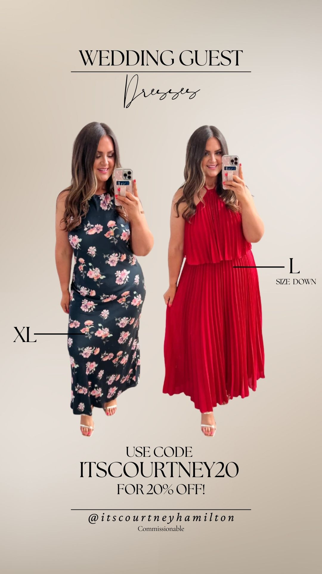 Wedding Guest Dresses

Wearing size XL in the floral, and size L in the red! 

Use code: ITSCOURTNEY20 for 20% off sitewide!

courtney hamilton, wedding guest dress, wedding outfit, wedding guest, long dress, floral dress, midsize 

 #LTKSeasonal #LTKFindsUnder100 #LTKStyleTip