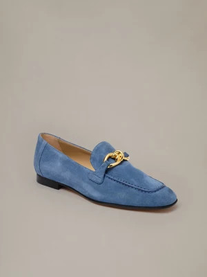 J.McLaughlin Women's Mila Suede Loafers Blue, Size 9.5 | J.McLaughlin