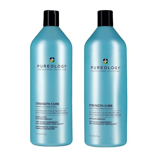 Pureology Strength Cure Conditioner | For Damaged, Color-Treated Hair | Softens & Strengthens Hai... | Amazon (US)