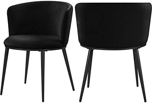 Meridian Furniture Skylar Collection Modern | Contemporary Upholstered Dining Chair with Rounded ... | Amazon (US)