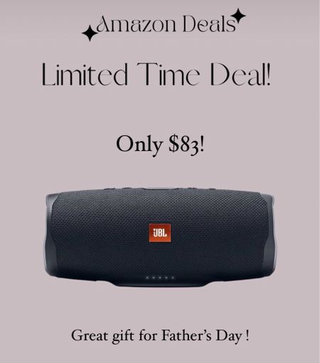 Amazon deals / JBL Charge 4 - Waterproof Portable Bluetooth Speaker / Father’s Day gift ideas / gift ideas for him 

#LTKMens #LTKFindsUnder50 #LTKGiftGuide