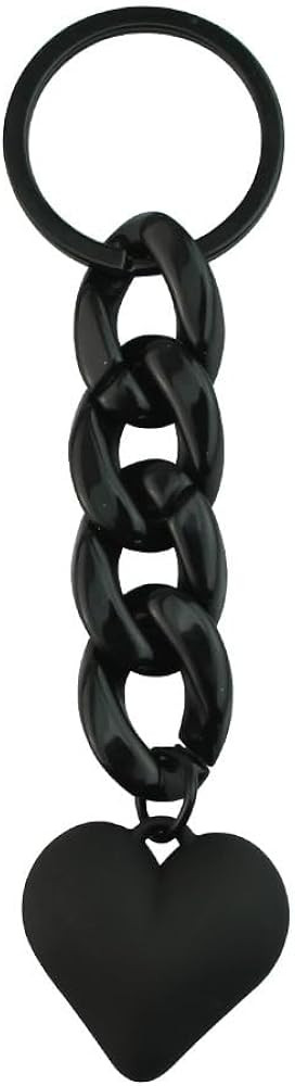 1pcs Black Heart Keychain Acrylic Cute Link Keychain Accessories Y2k Keyring for Car Keys Purse C... | Amazon (US)