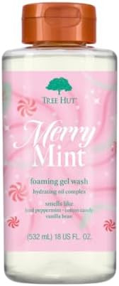 Tree Hut Merry Mint Foaming Gel Wash, Moisturizing & Hydrating Body Wash with Shea Butter, Gently... | Amazon (US)