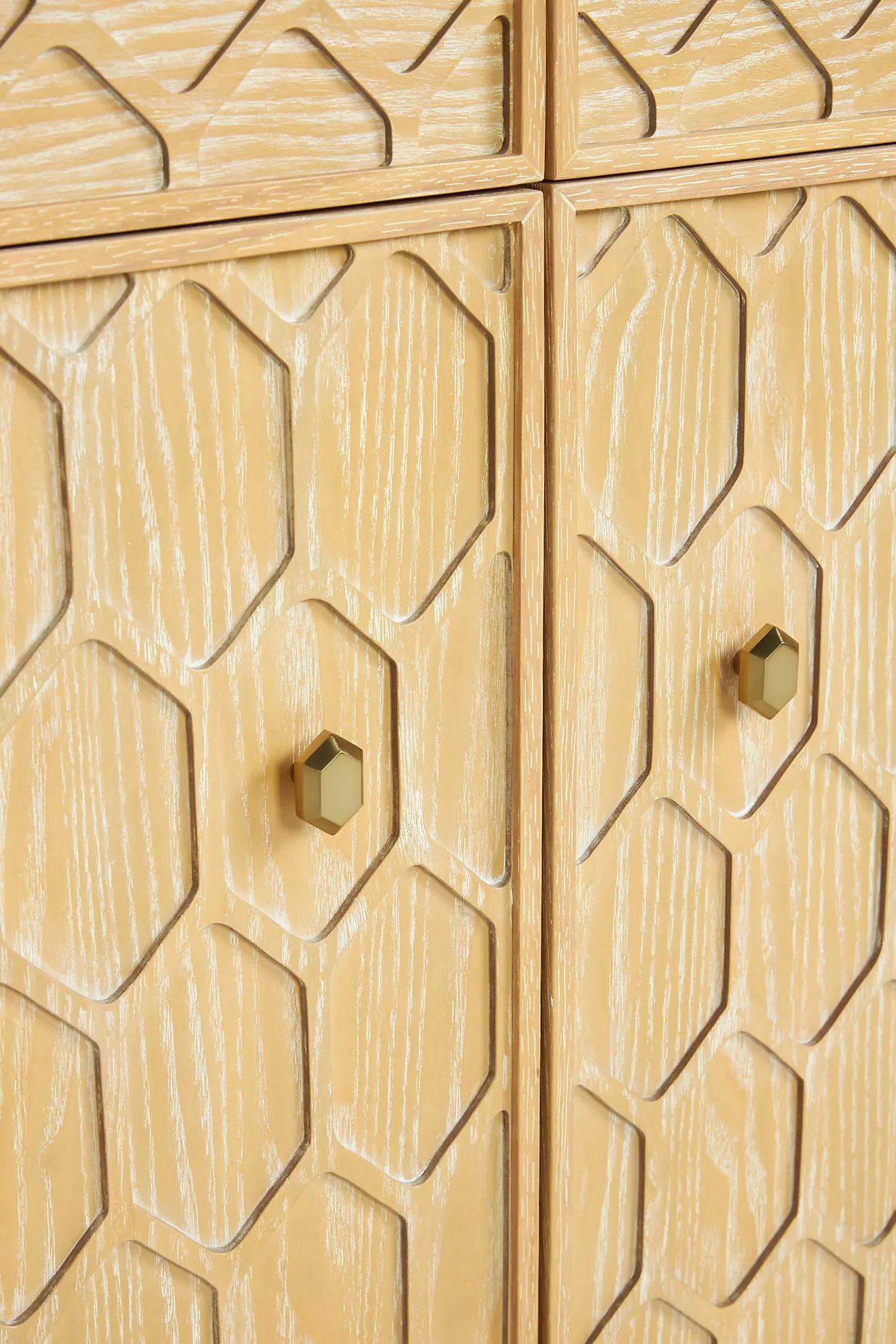 Textured Trellis Entryway Cabinet | Anthropologie (US)
