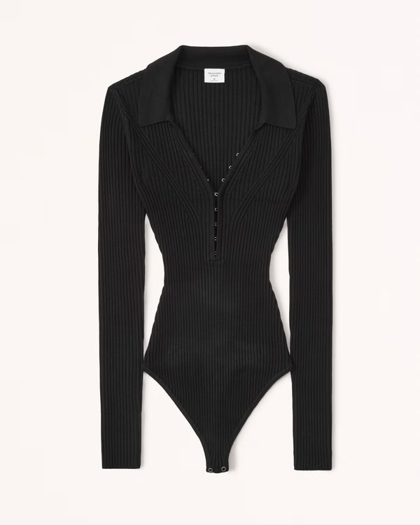 Women's Hook-and-Eye Sweater Bodysuit | Women's Tops | Abercrombie.com | Abercrombie & Fitch (US)