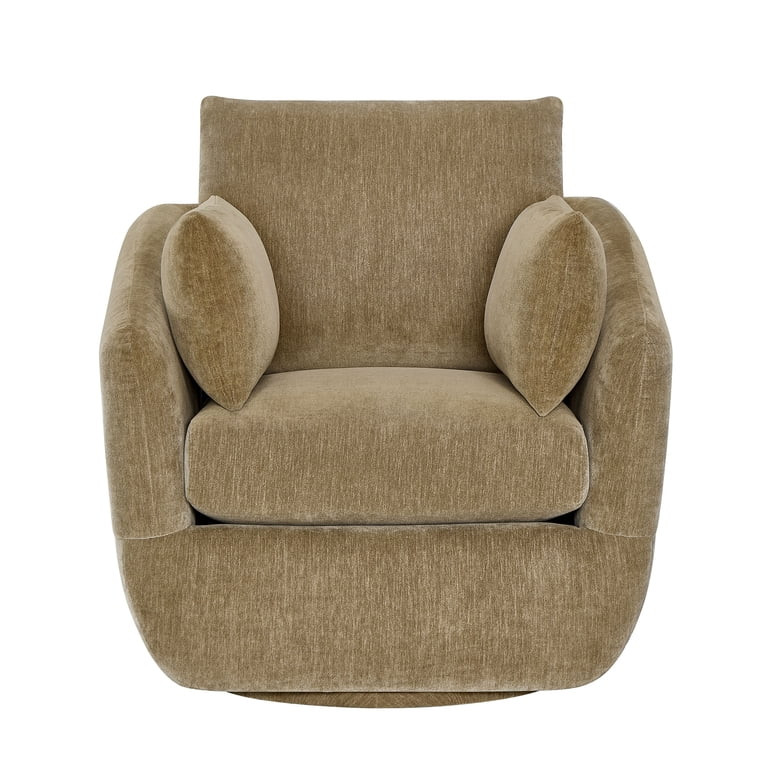 Beautiful Louisa Swivel Chair by Drew Barrymore, Latte Fabric | Walmart (US)