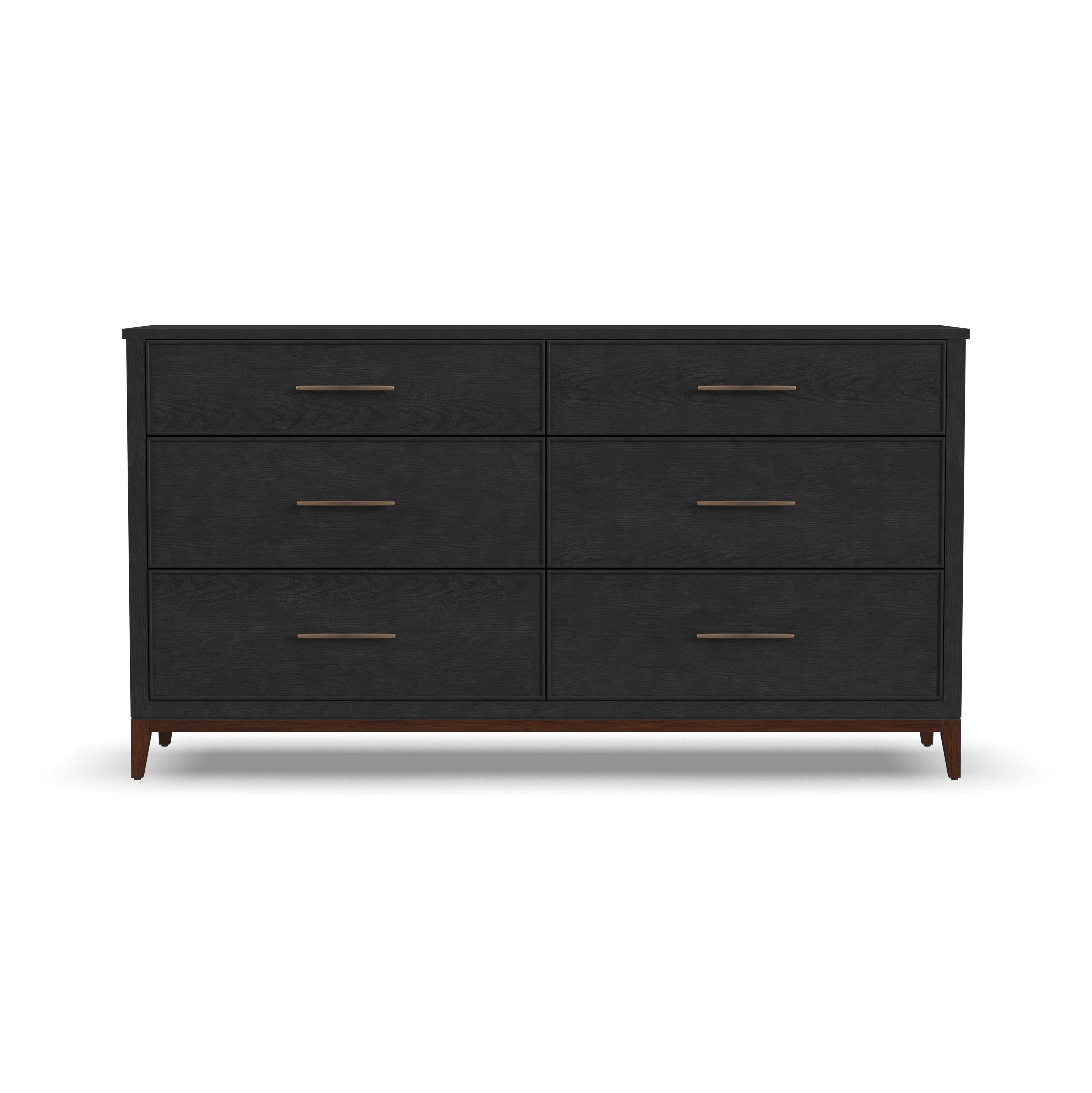 Waterfall Solid Wood 65'' W 6 - Drawer Dresser | Wayfair North America