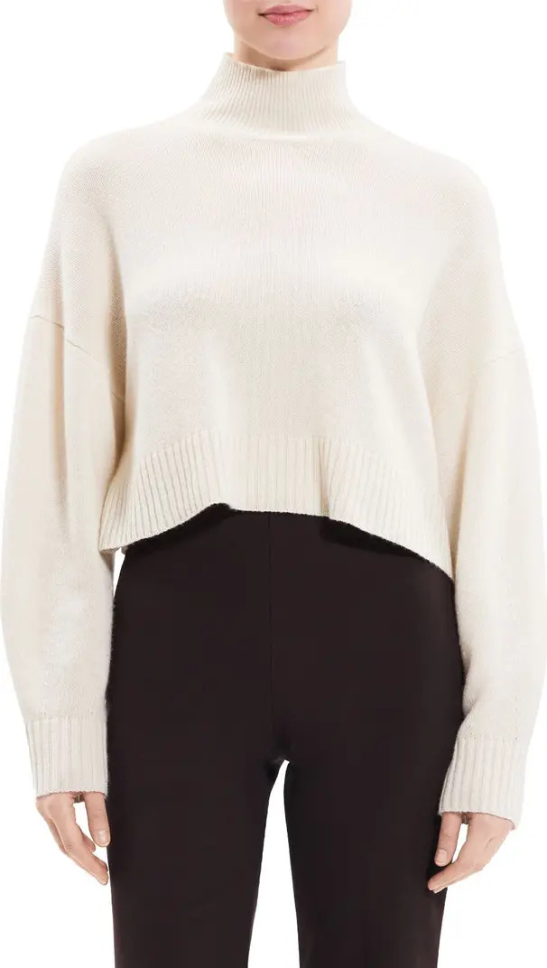 Crop Cashmere Turtleneck Sweater | Nordstrom