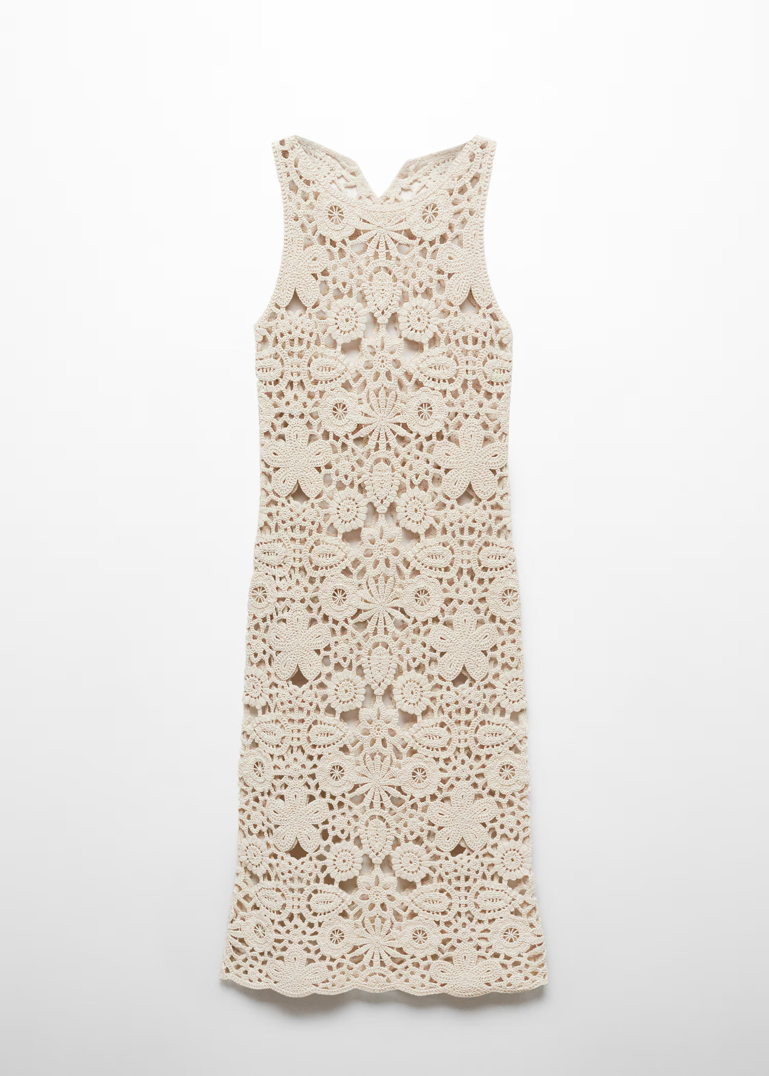 100% cotton crochet dress | MANGO (US)