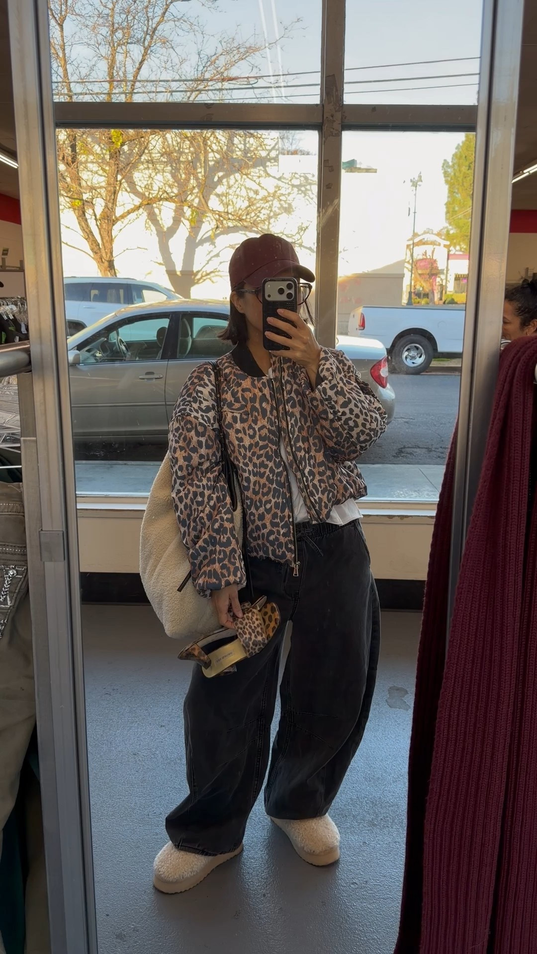 My hunt for a thrifted vintage long fur coat starts now! Check out my ootd details below. I’m obsessed with these baggy barrel jeans from @oldnavy!! Wearing XS. 

#LTKootd #LTKFindsUnder50 #LTKPetite