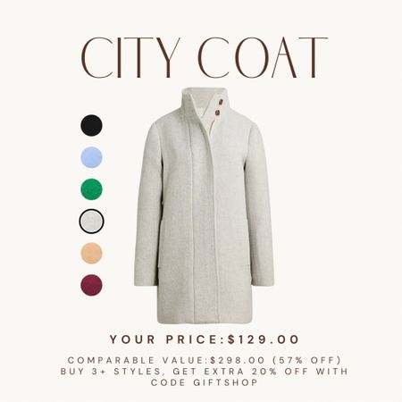 Coat, city coat, coat under $200, jacket under $200, winter coat, light winter coat, light winter jacket

#LTKSeasonal #LTKworkwear #LTKsalealert