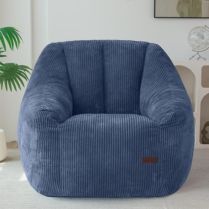 MAXYOYO Bean Bag Chair for Adults, Foam-Filled Floor Sofa for Reading | Amazon (US)